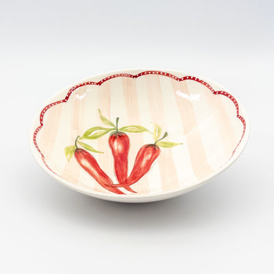Pasta Bowl Medium - Pink w Chilly