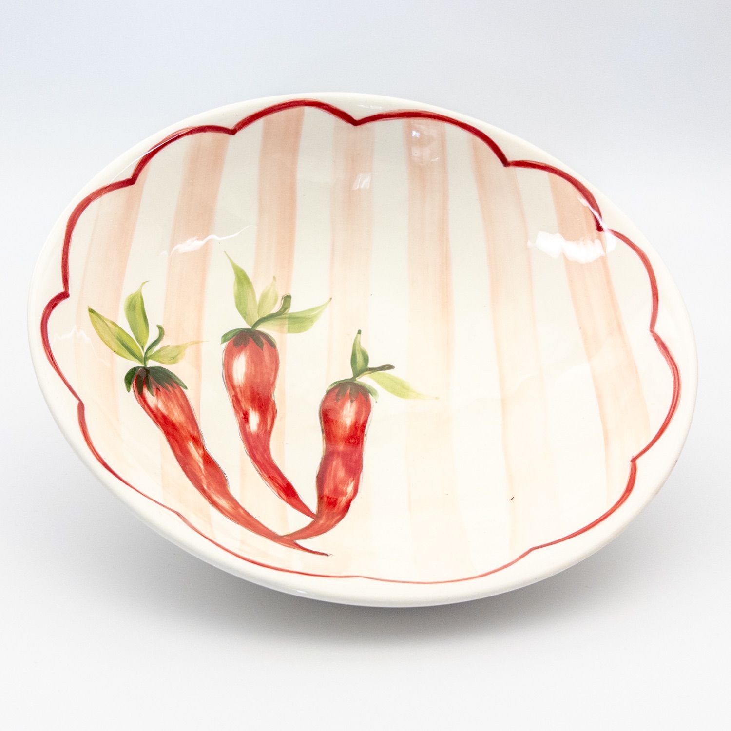 Pasta Bowl Large - Pink w Chilly