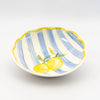 Pasta Bowl Medium - Blue w Lemon