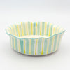 Deep Dish Wonky - Green Stripes