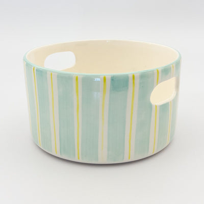 Orchard Pot 30 Handle - Green Stripes