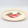 Oval Platter Large - Pink w Chilly