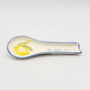 Spoon Rest Flat - Blue w Lemon