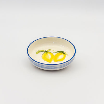 Diana Bread Bowl - Blue w Lemon