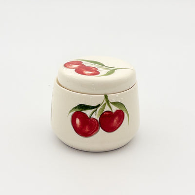Kiki Sugar Pot - Pink w Cherries