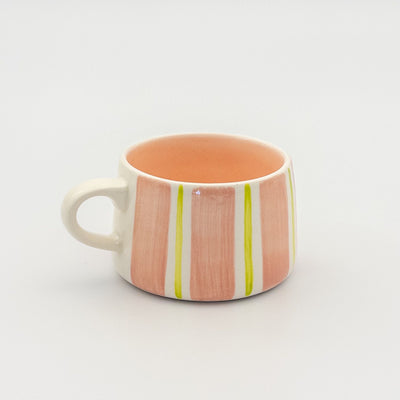 Mug M - Pink stripes