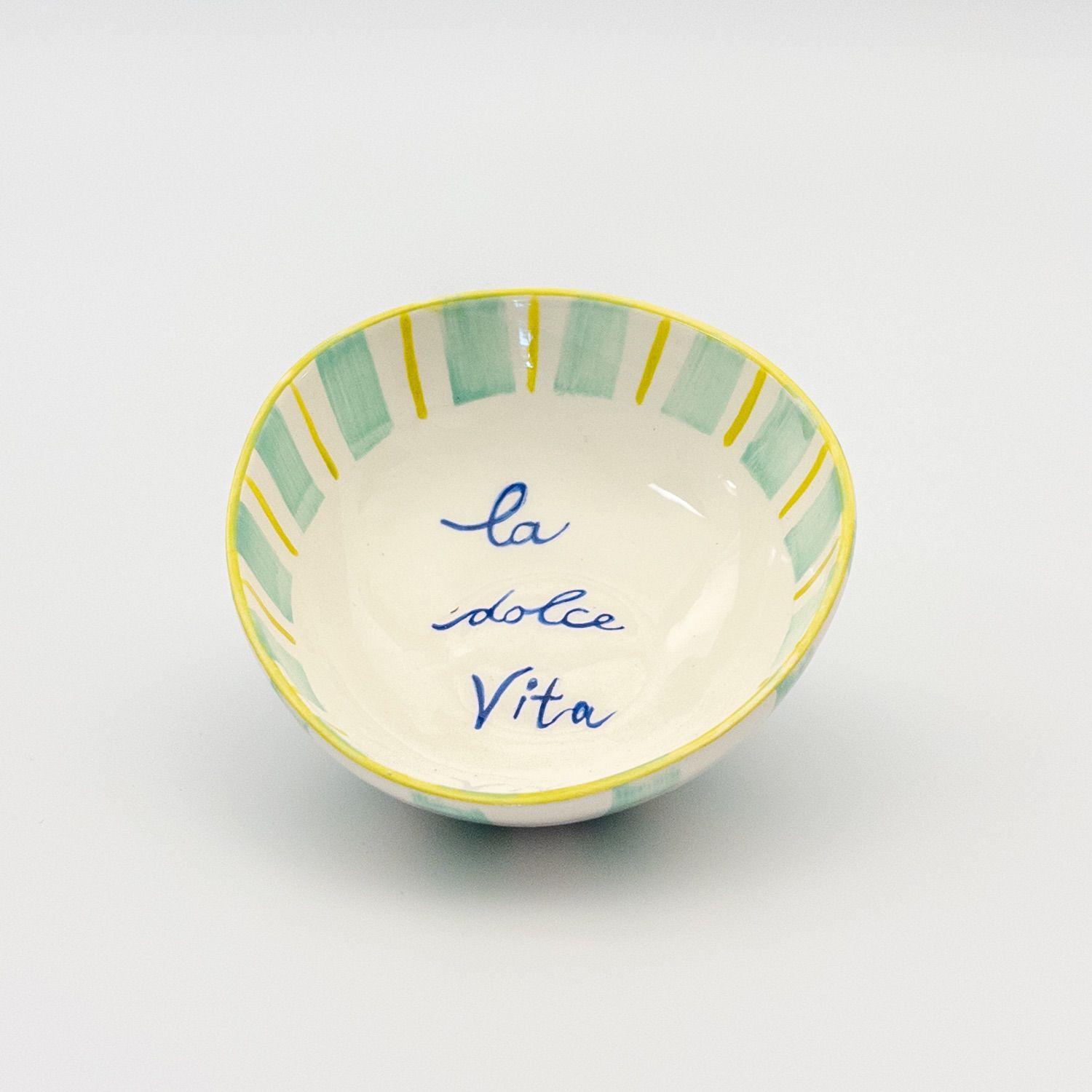 Rock Bowl Small - Green / Lime “La Dolce Vita”