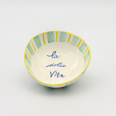 Rock Bowl Small - Green / Lime “La Dolce Vita”