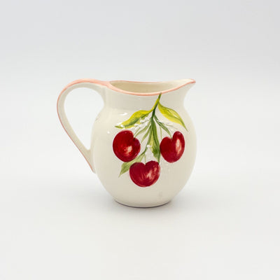 Custard Jug - Pink w Cherries