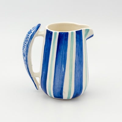 Olivia Jug Large Fish handle - Blue