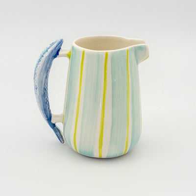 Olivia Jug Large Fish handle - Green