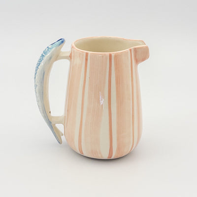 Olivia Jug Large Fish handle - Pink