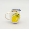 Sophia Milk Jug - Blue w Lemon