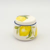 Kiki Sugar Pot - Blue w Lemon