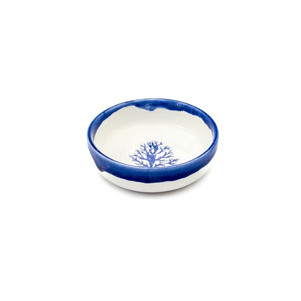 Diana Mini Bread Bowl - Blue Rim