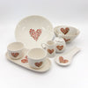 Black Friday - Floral Heart Serving Set