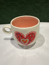 Bubble Mug - Handpainted Heart