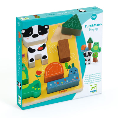 Puzz & Match 3D Wooden Puzzle – Happy
