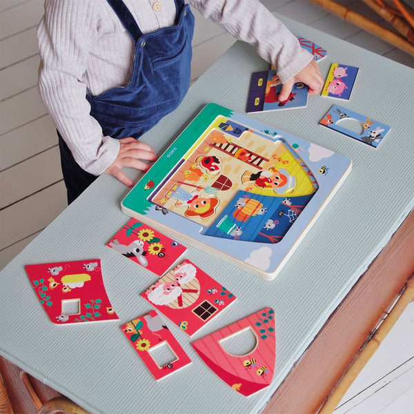 Three Layer Wooden Puzzle – Chez Moo