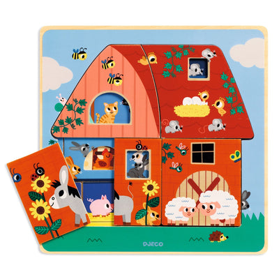 Three Layer Wooden Puzzle – Chez Moo