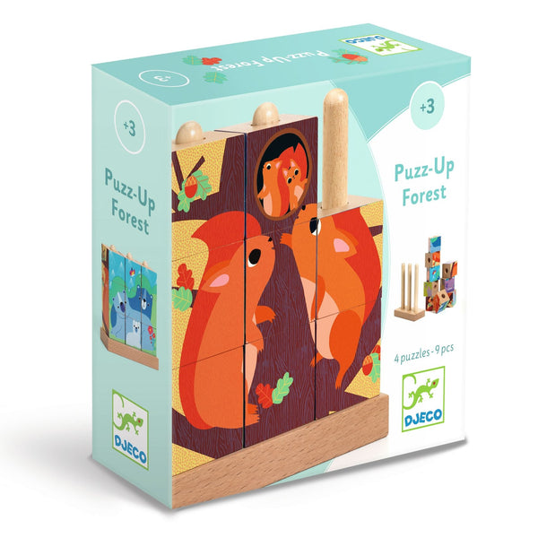 Puzz Up Stacking Wooden Puzzle – Forest