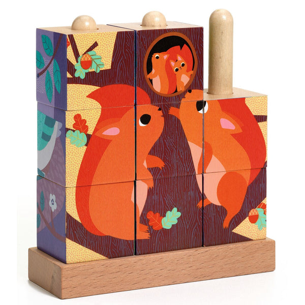 Puzz Up Stacking Wooden Puzzle – Forest