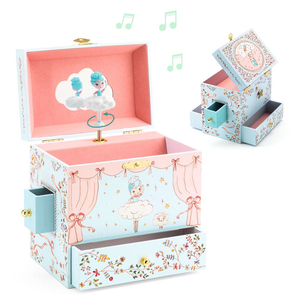 Wooden Musical Jewellery Box – Ballerina on Stage