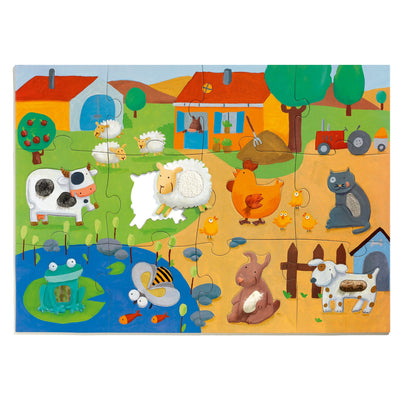 Giant Tactile Farm Puzzle – 20 Piece
