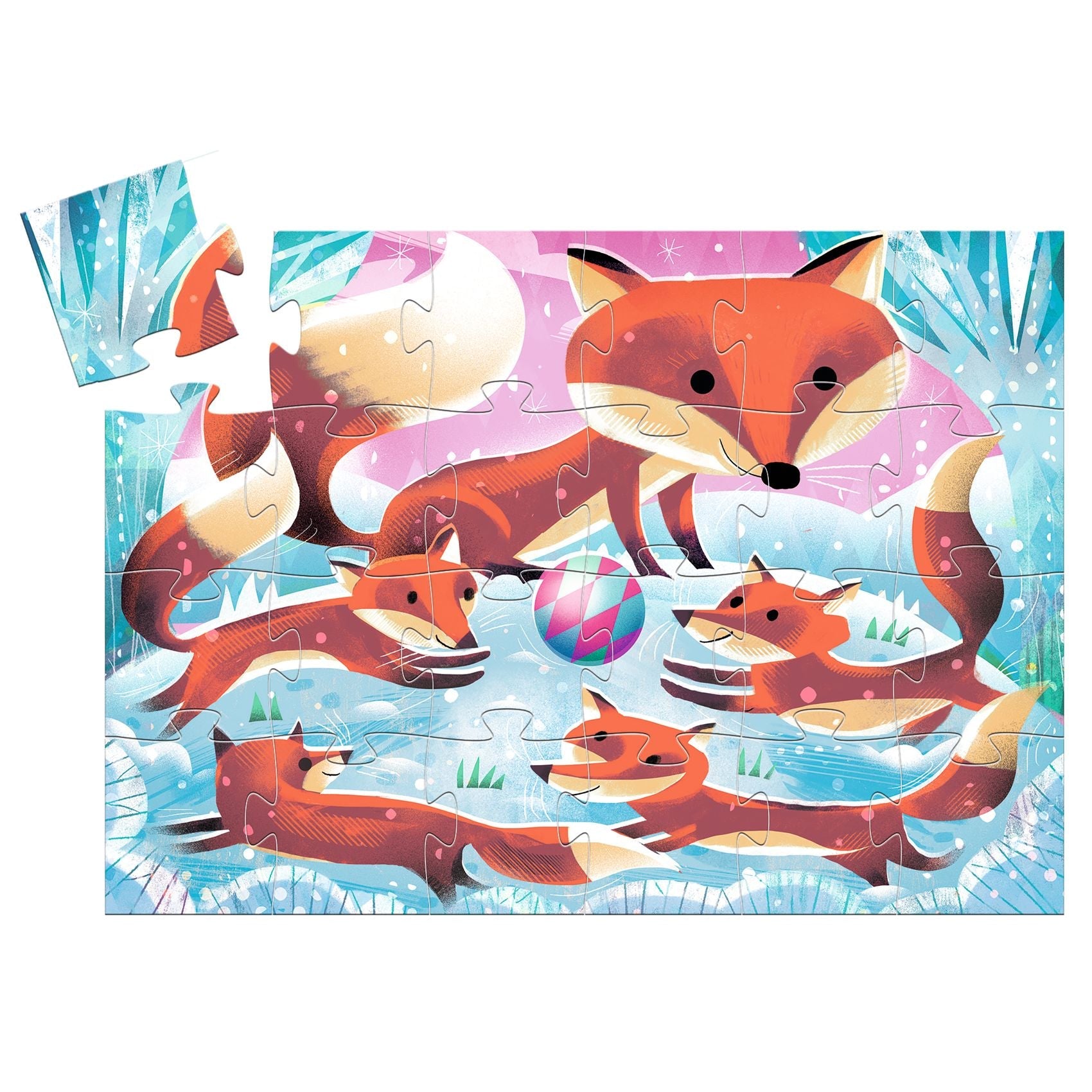 Little Fox Ginger Silhouette Puzzle – 24 Piece