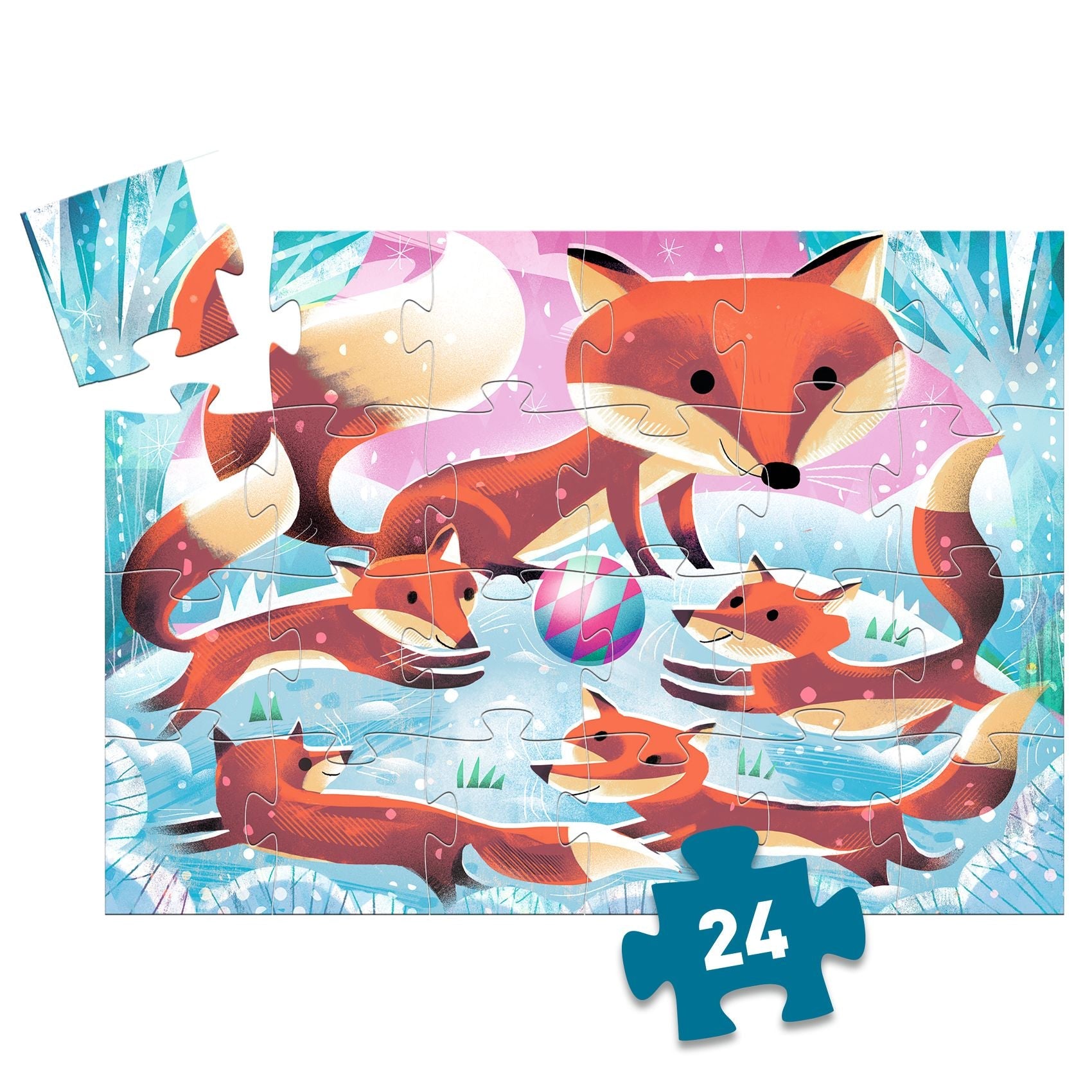 Little Fox Ginger Silhouette Puzzle – 24 Piece