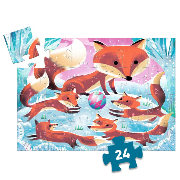 Little Fox Ginger Silhouette Puzzle – 24 Piece