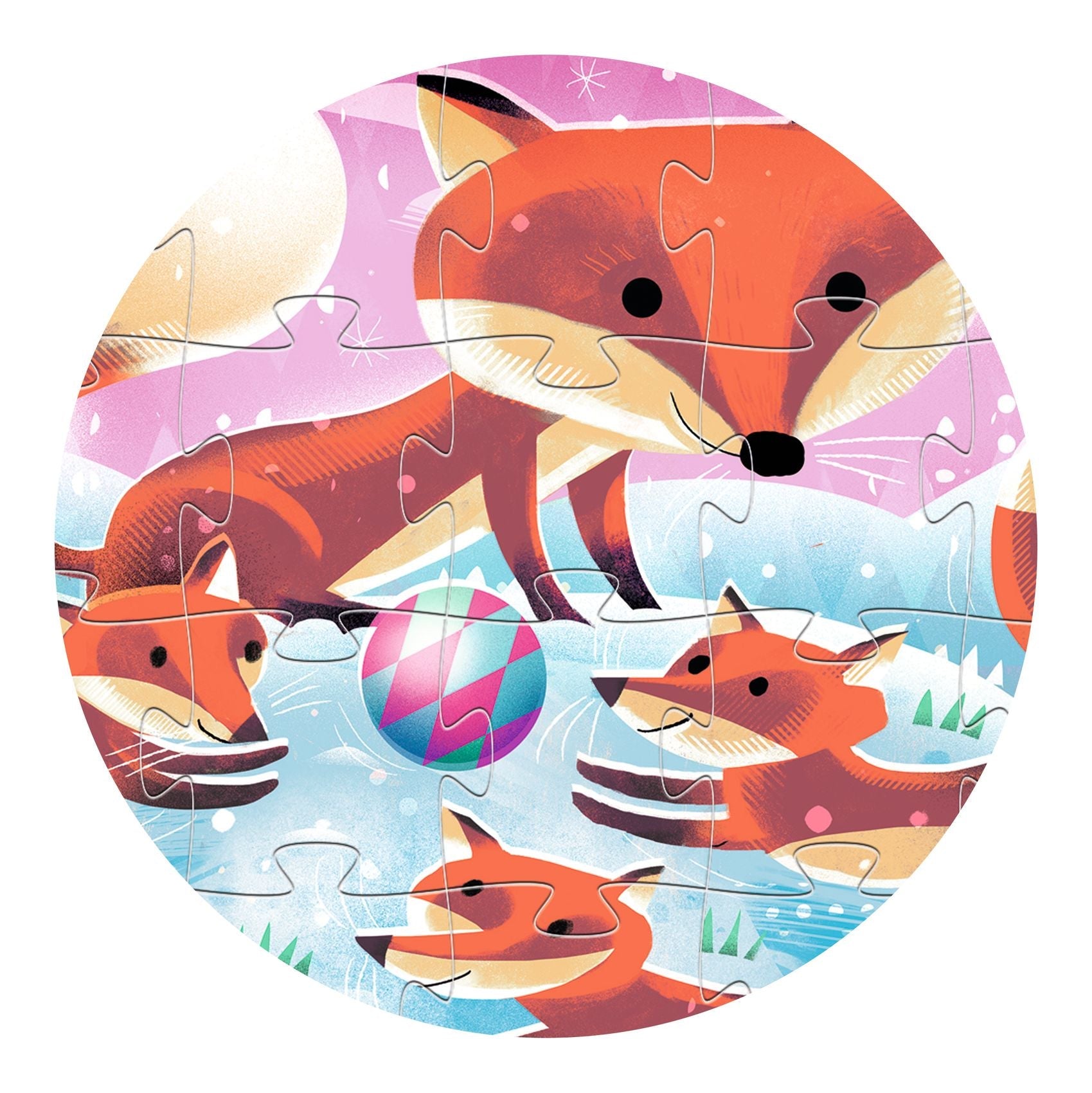 Little Fox Ginger Silhouette Puzzle – 24 Piece