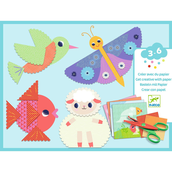 Crinkle Cutting Collage Scene