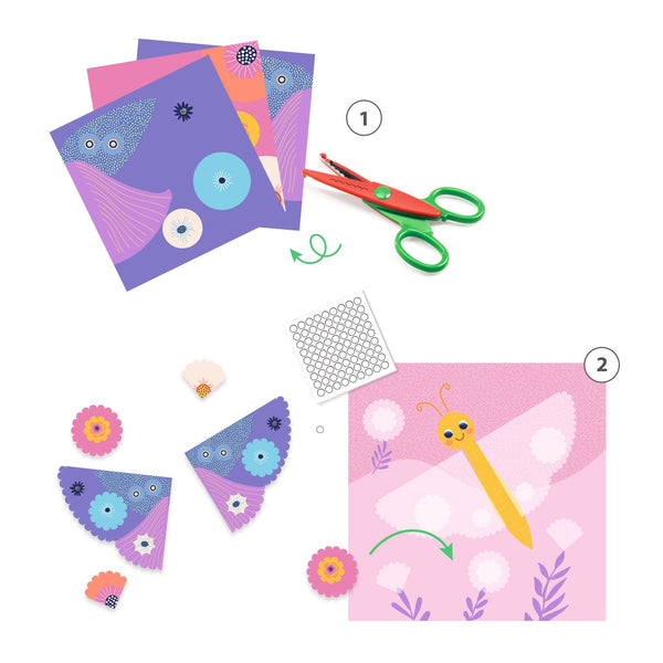 Crinkle Cutting Collage Scene