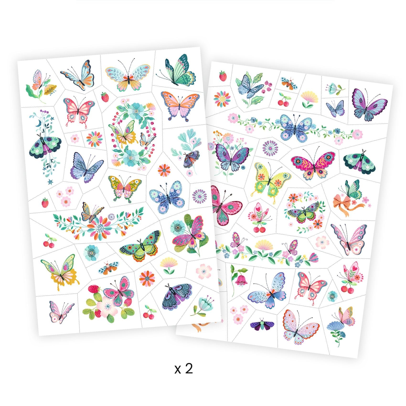 Dream Butterflies Glitter Temporary Tattoos