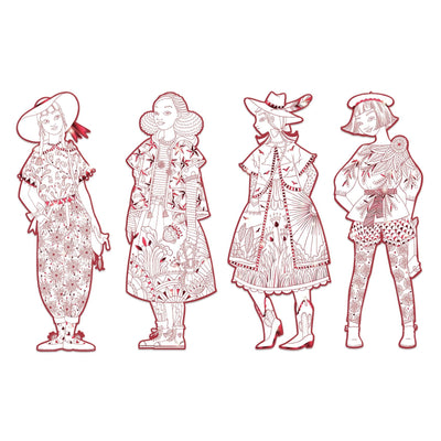 Les Demoiselles Colour-In Cards – Fiodor & Friends