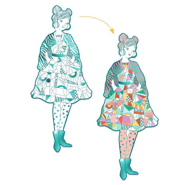 Les Demoiselles Colour-In Cards – Rebekka & Friends
