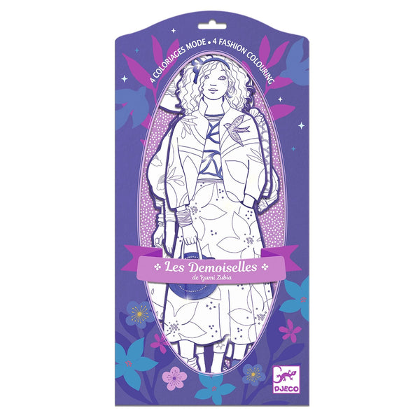 Les Demoiselles Colour-In Cards – Zaho & Friends