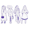 Les Demoiselles Colour-In Cards – Zaho & Friends