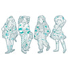 Les Demoiselles Colour-In Cards – Angele & Friends