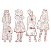 Les Demoiselles Colour-In Cards – Nina & Friends