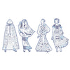 Les Demoiselles Colour-In Cards – Laura & Friends