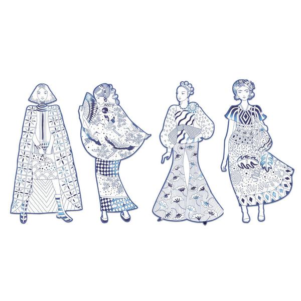Les Demoiselles Colour-In Cards – Laura & Friends