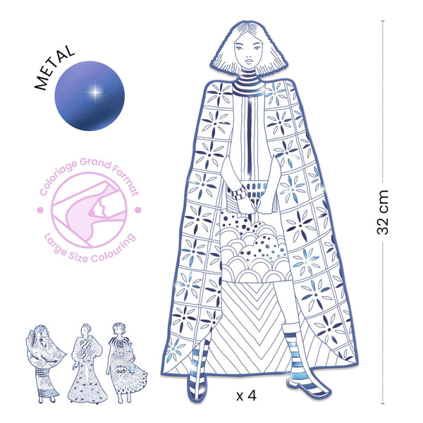 Les Demoiselles Colour-In Cards – Laura & Friends