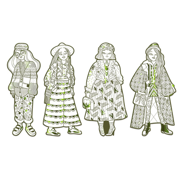 Les Demoiselles Colour-In Cards – Bowie & Friends