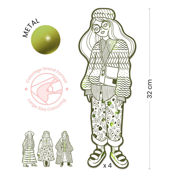 Les Demoiselles Colour-In Cards – Bowie & Friends