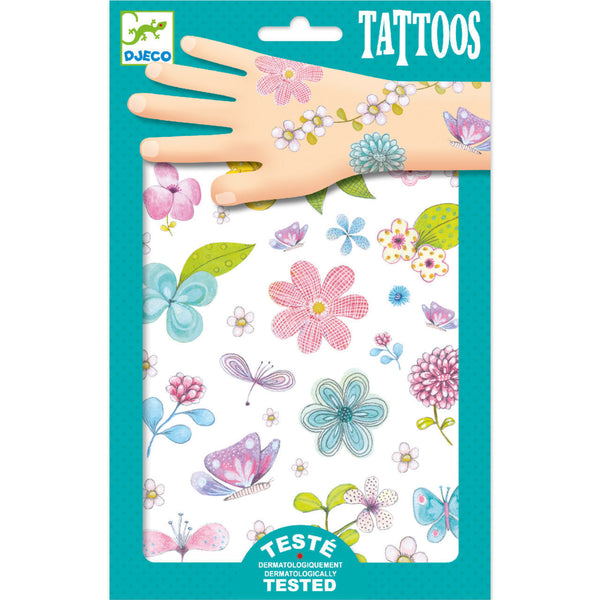 Fair Flowers of the Fields Glitter Temporary Tattoos