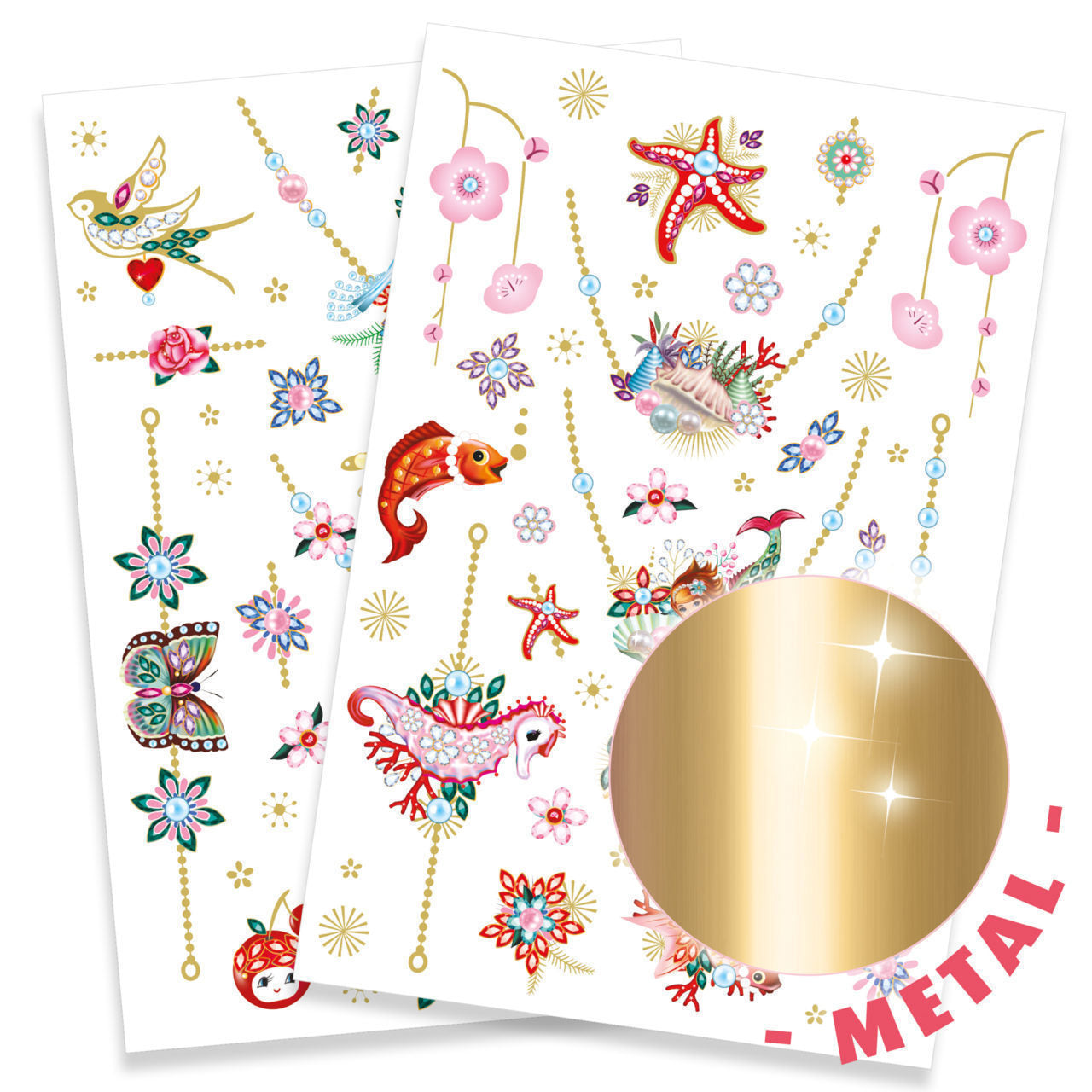 Fiona’s Jewels Metallic Temporary Tattoos