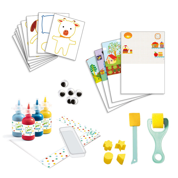 Sponge Painting – Cuddly Toy Adventure