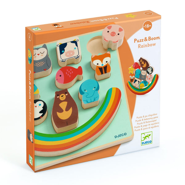 Djeco Wooden Puzzle - Puzz & Boom Rainbow